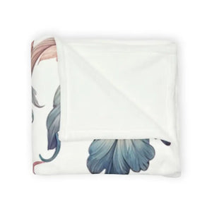 Watercolor Flowers Soft Polyester Blanket - Intricately Designed - Dipaliz - Blankets