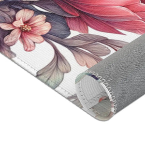 Watercolor Flowers Area Rugs – Chenille - Dipaliz