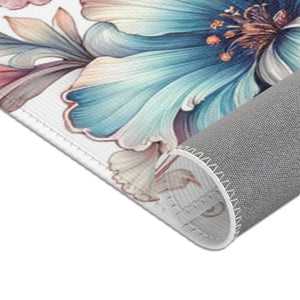 Watercolor Flowers Area Rugs – Chenille - Dipaliz