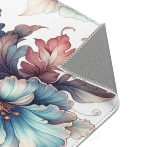 Watercolor Flowers Area Rugs – Chenille - Dipaliz