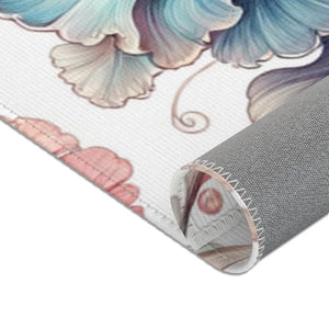 Watercolor Flowers Area Rugs – Chenille - Dipaliz