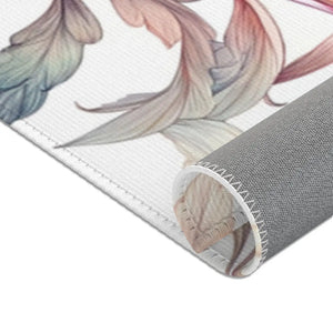 Watercolor Flowers Area Rugs – Chenille - Dipaliz