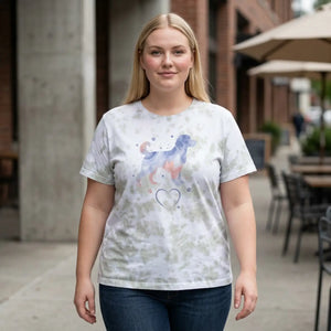 Watercolor Spaniel Graphic Tee – Soft Cotton - Dipaliz - T-shirts