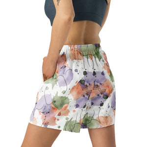 Watercolor Splash Unisex Athletic Shorts | Upf50+ Recycled Long - Xs