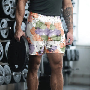 Watercolor Splash Unisex Athletic Shorts | Upf50+ Recycled Long - Xs