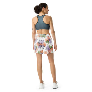 Watercolor Splash Unisex Athletic Shorts | Upf50+ Recycled Long - Xs
