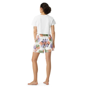 Watercolor Splash Unisex Athletic Shorts | Upf50+ Recycled Long - Xs