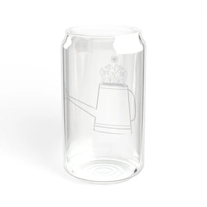 Wildflower Sipper Glass - Gasket-push Bamboo Lid - Dipaliz - Tumblers