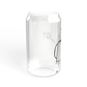 Wildflower Sipper Glass - Gasket-push Bamboo Lid - Dipaliz - Tumblers