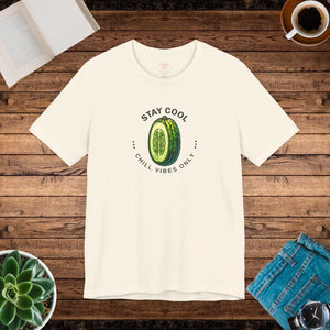 Soft Unisex Jersey Cool Cucumber Tee - Cotton - Dipaliz - T-shirts