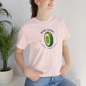 Soft Unisex Jersey Cool Cucumber Tee - Cotton - Dipaliz - T-shirts