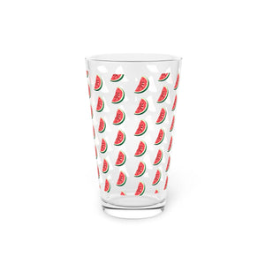 Playful Watermelon Wedge Pint Glass - Summer 16oz - Dipaliz - Beer Glasses