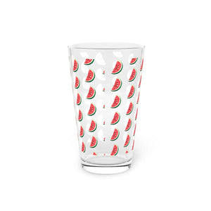 Playful Watermelon Wedge Pint Glass - Summer 16oz - Dipaliz - Beer Glasses