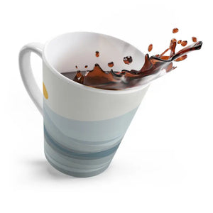 Ceramic Latte Mug - Ocean Vibes Designer Style - Dipaliz - 12oz - Mugs