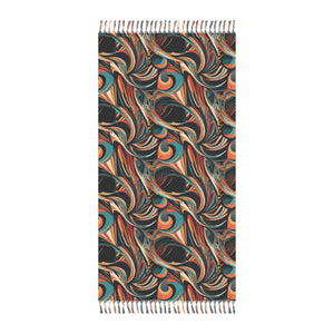 Wavy Abstract Beach Cloth – Large Polyester - Dipaliz - Towels