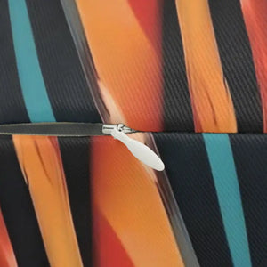 Home Decor - Lumbar Pillow - Wavy Abstract Spun Polyester - Dipaliz 20’’ × 14’’