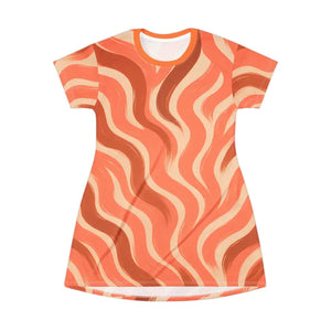 Trendy Lounge Dress - Wavy Pattern Beach Day Outfits - Dipaliz - Dresses