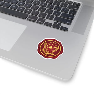 Wax Seal Eagle Kiss-cut Sticker - Vintage Patriotic Emblem Laptop Decal - Decorative Stickers