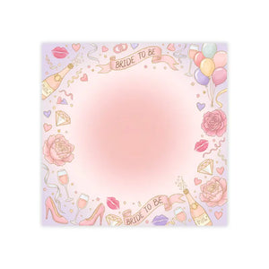 Post-it Note Pads - Wedding Bride to be White Uncoated Paper - Dipaliz - Products