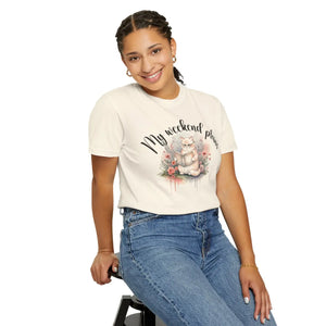 Cute Cat Flowers Graphic Tee - Lazy Day Cotton - Dipaliz - T-shirts
