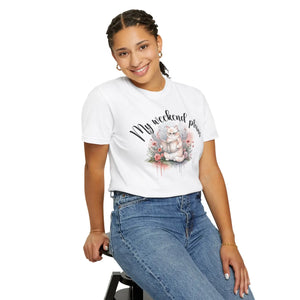 Cute Cat Flowers Graphic Tee - Lazy Day Cotton - Dipaliz - T-shirts