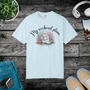 Cute Cat Flowers Graphic Tee - Lazy Day Cotton - Dipaliz - T-shirts