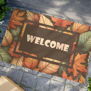 Tufted Coir Coconut Fiber Doormat Autumn Foliage - Dipaliz - 24’’ x 16’’ - Door Mats