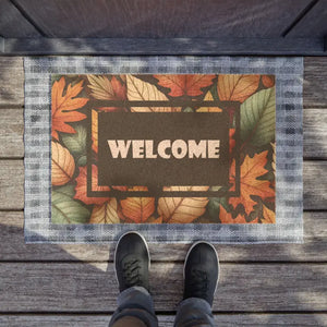 Tufted Coir Coconut Fiber Doormat Autumn Foliage - Dipaliz - 24’’ x 16’’ - Door Mats