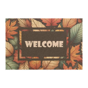 Tufted Coir Coconut Fiber Doormat Autumn Foliage - Dipaliz - 24’’ x 16’’ - Door Mats