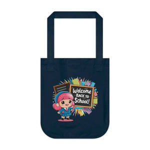 Abstract Eco Canvas Tote - Organic Cotton School Bag - Dipaliz - Bags