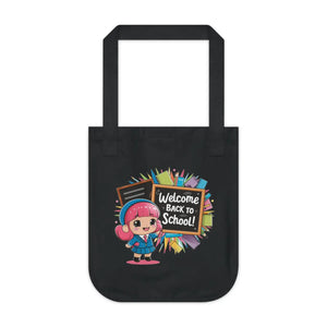 Abstract Eco Canvas Tote - Organic Cotton School Bag - Dipaliz - Bags