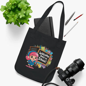 Abstract Eco Canvas Tote - Organic Cotton School Bag - Dipaliz - Bags