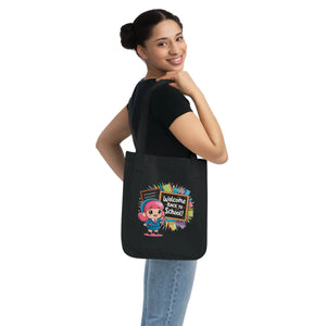 Abstract Eco Canvas Tote - Organic Cotton School Bag - Dipaliz - Bags