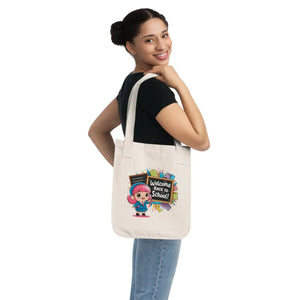 Abstract Eco Canvas Tote - Organic Cotton School Bag - Dipaliz - Bags