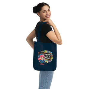 Abstract Eco Canvas Tote - Organic Cotton School Bag - Dipaliz - Bags
