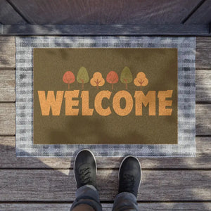 Seasonal Entryway Rug Vibrant Autumn Coconut Coir Fibers - Dipaliz - 24’’ x 16’’ - Door Mats