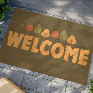 Seasonal Entryway Rug Vibrant Autumn Coconut Coir Fibers - Dipaliz - 24’’ x 16’’ - Door Mats