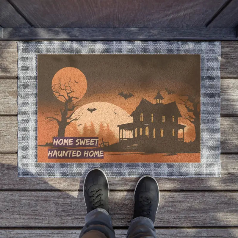 Welcome to our Sweet Haunted Home: Spooky Coir Doormat - 24’’ x 16’’ Home Decor