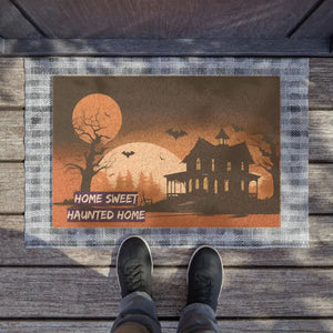 Home Sweet Haunted Tufted Coir Doormat - Bold Entry Decor - Dipaliz - 24’’ x 16’’ - Door Mats
