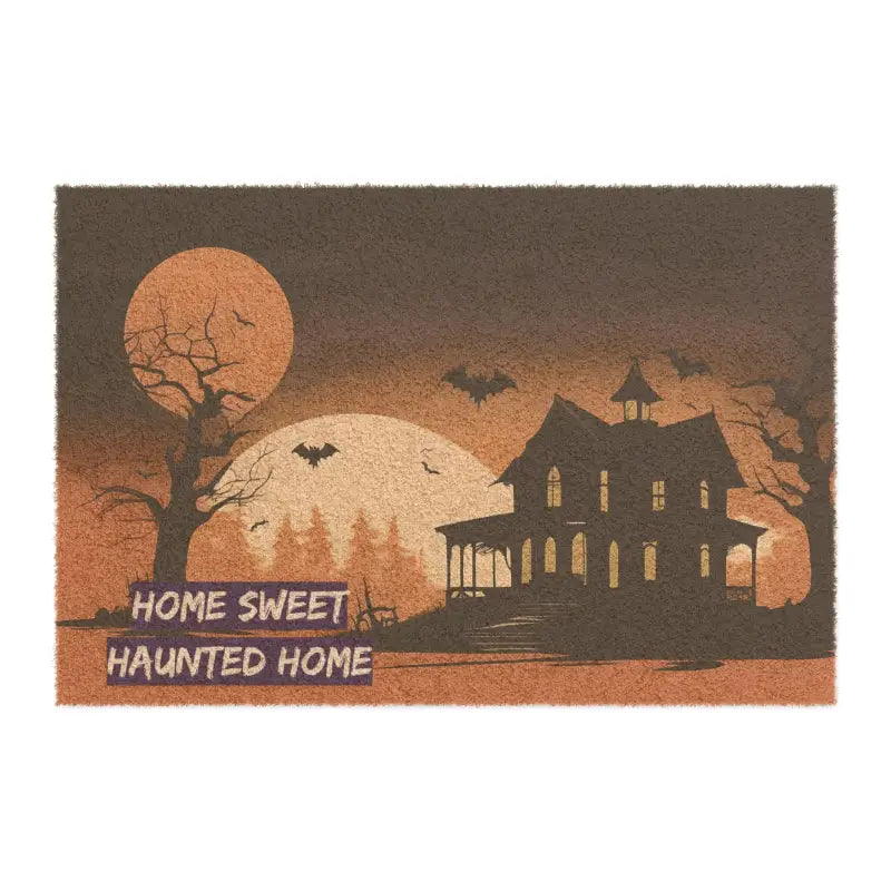 Welcome to our Sweet Haunted Home: Spooky Coir Doormat - 24’’ x 16’’ Home Decor