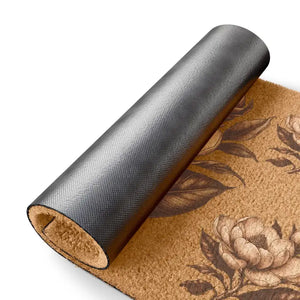 Large Magnolia Tufted Coir Doormat - Elegant Durable Entry - Dipaliz - 24’’ x 16’’ - Door Mats