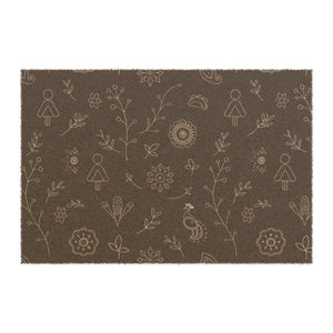 Fun Tufted Coir Coconut Doormat with Flowers Animals - Dipaliz - 24’’ x 16’’ - Door Mats