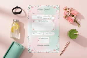 Digital Downloads - Wellness Journal Printable - Holistic Health Tracker - Dipaliz