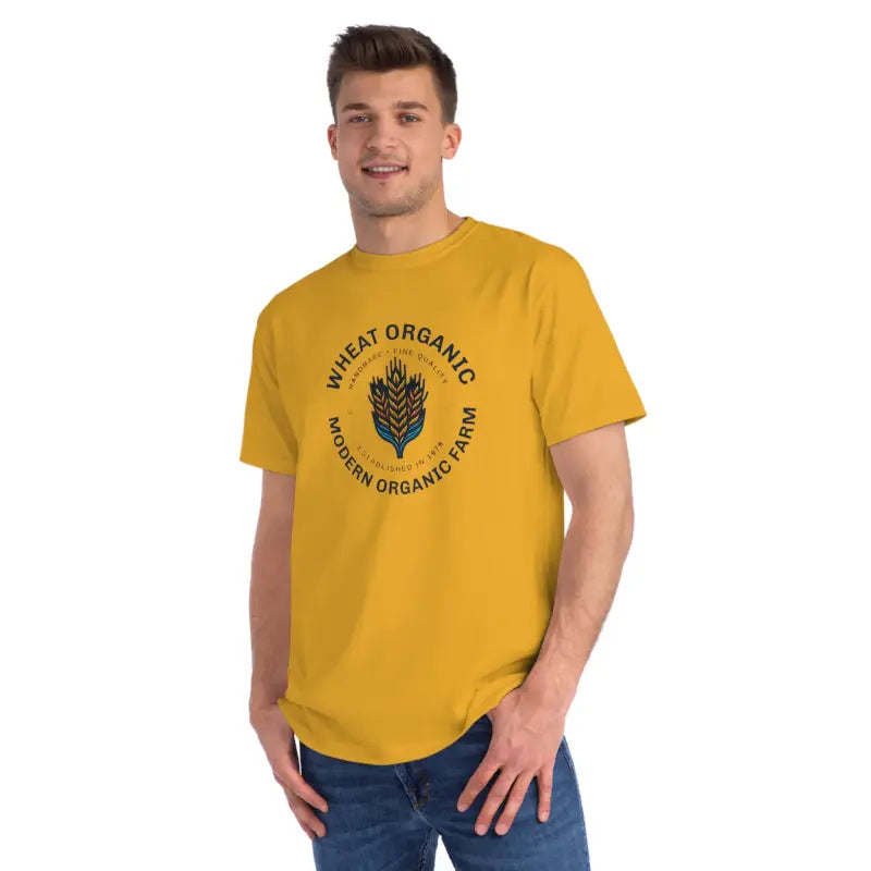 Cozy Up in our Organic Classic Wheat Tee for Ultimate Comfort - T-shirt