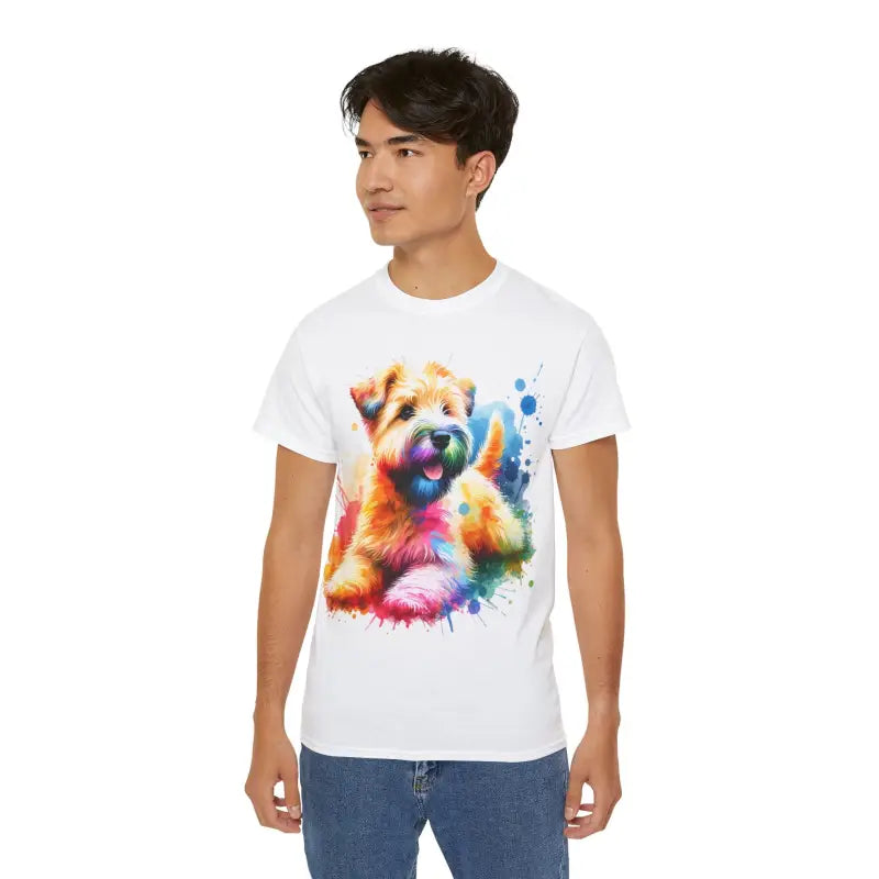 Wheaten Terrier Unisex Ultra Cotton Tee: Paw-some Style! - White / s T-shirt