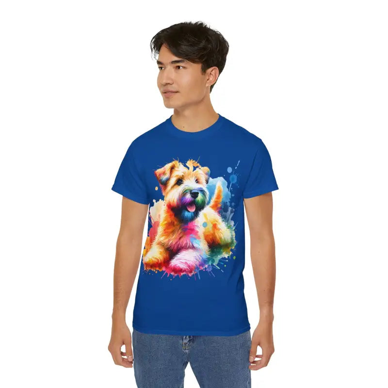 Wheaten Terrier Unisex Ultra Cotton Tee: Paw-some Style! - Royal / s T-shirt