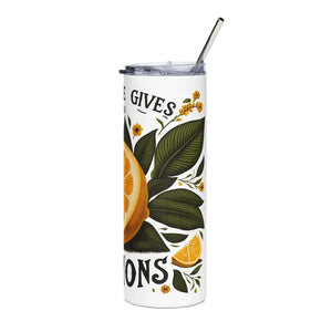 Life Skinny Tumbler - Sleek Tapered 20oz Stainless Steel - Dipaliz - White / Tumblers