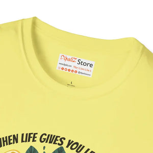 Unisex Softstyle T-shirt - Sliced Lemon Design - Dipaliz - T-shirts