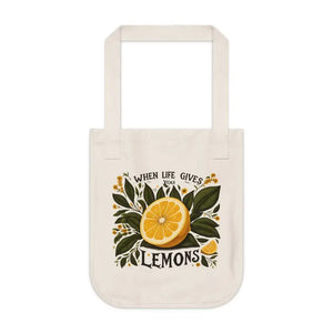 Lemons Canvas Tote Certified Organic Cotton Econscious Tag - Dipaliz - one Size / Natural - Bags