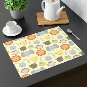 Animal Placemats - Colorful Wild Design - Dipaliz - 18’’ × 14’’